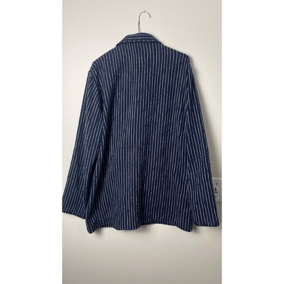 RES IPSA TEXTURED WOVEN DOUBLE BREASTED JACKET L - Picture 11 of 11